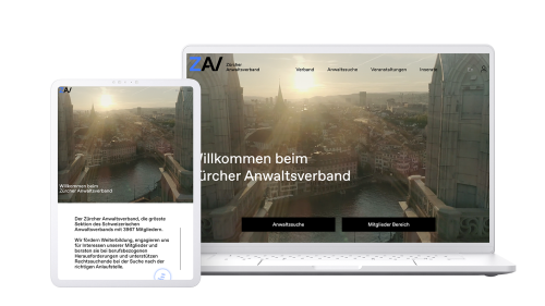 Neuer Webauftritt für den Zürcher Anwaltsverband